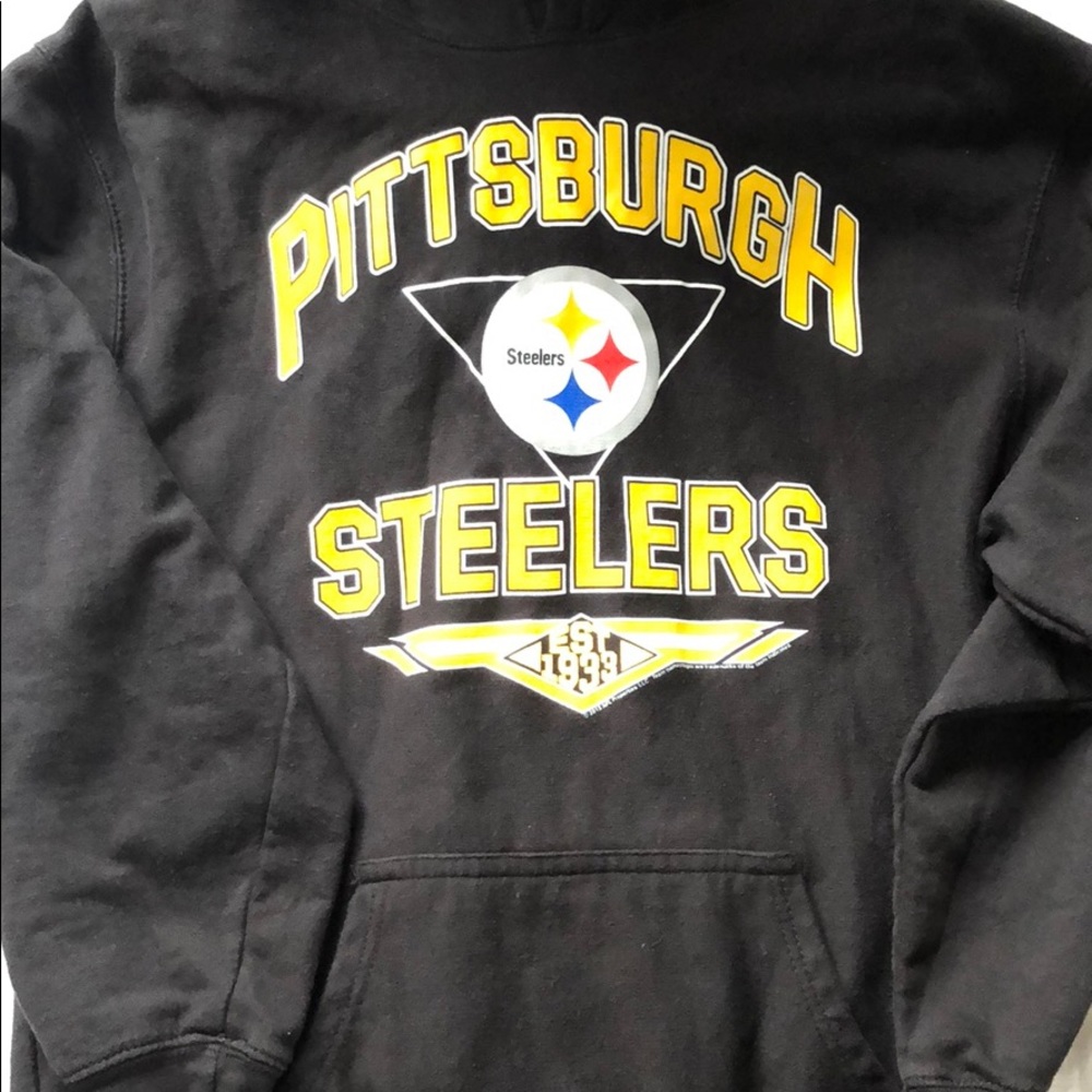 NFL brand black pittsburgh steelers hoodie